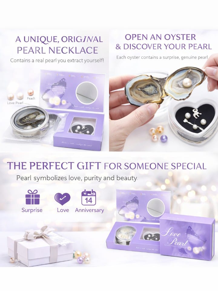 Love pearl original - Real pearl necklace gift set